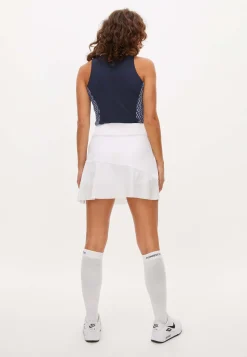 Bonnie Printed Sleeveless, Logo Blue