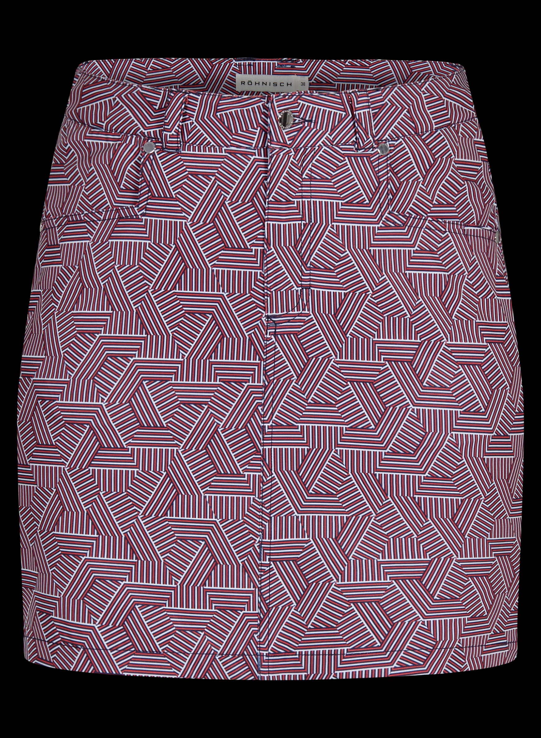 Chie Comfort Skort, Hexagon Red