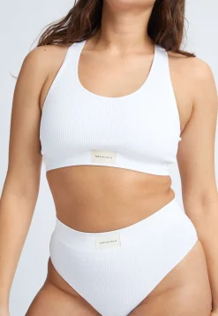 Micro Rib Brief, White
