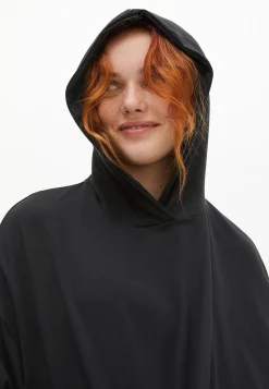 Soft Cropped Hoodie, Black