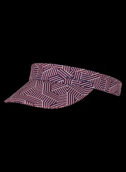 Sun Protection Visor, Hexagon Red